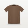Brown plain normal fit t-shirt – Bulk Cloth Store