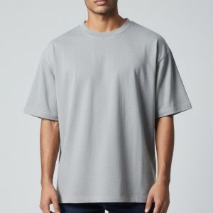 Oversized T-Shirt - 100% Cotton Bio Wash 220 GSM - model photo